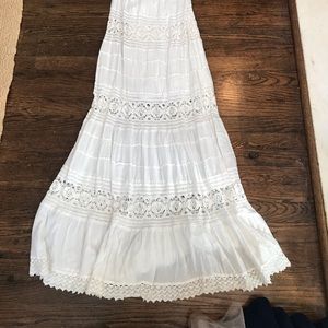 Lace strapless dress